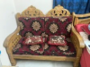 2/2/1 Sofa Set, Cousion, 5 Pillows, Centre Big Table